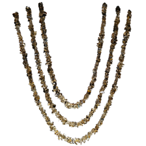 Monkvilla Smoky Quartz Chip Bead 3 Strand Necklace