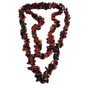 Monkvilla Trendy Deep Red Chip Bead Necklace