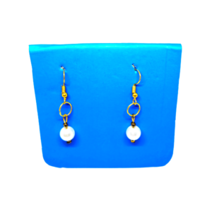 Monkvilla Dainty Faux Pearl Drop Earrings