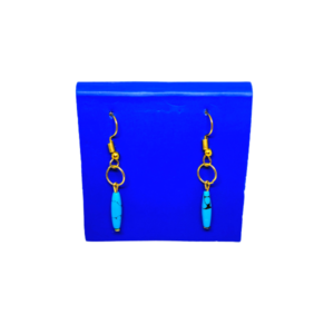 Monkvilla Dainty Faux Turquoise Earrings