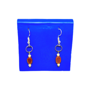 Monkvilla Dainty Sand Stone Dangle Earrings