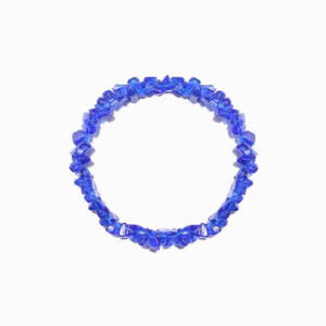 Monkvilla Princess Jaipuri Uncut Glass Bracelet Dark Blue